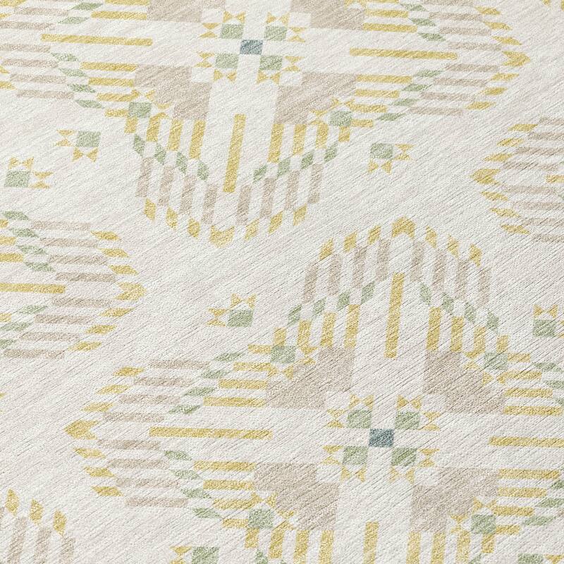 Machine Washable Indoor/ Outdoor Modern Frontenac Chantille Rug