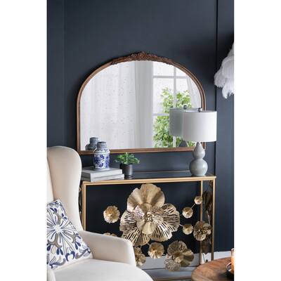 Hand Carved Rose Antique Mirror Frame