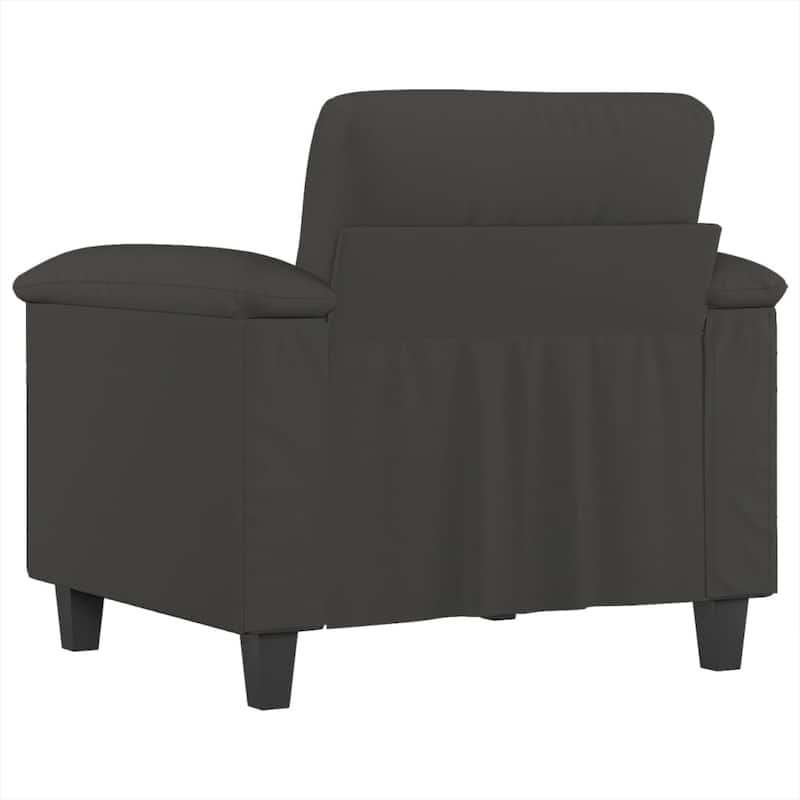 vidaXL Sofa Chair Living Room Upholstered Chair with Armrest Microfiber Fabric