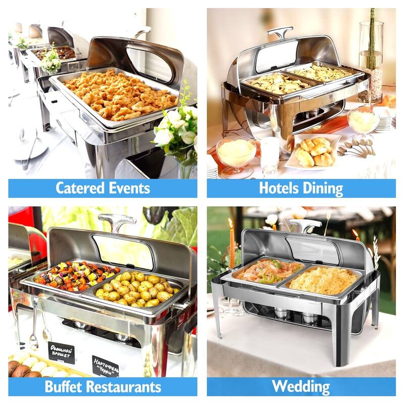 9QT Chafing Dish High Grade Stainless Steel Chafer Complete Set