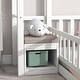 preview thumbnail 4 of 15, Twin Size House-Style Headboard Floor Bed with Fence Guardrails and Cushion Stand - Stylish and Safe
