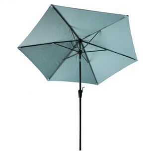 four seasons courtyard patio umbrella Tuscany Market Outdoor, Gray Salvage & Co Indy With the convenience of a push Patio Market Umbrella, Crank Open/Tilt,