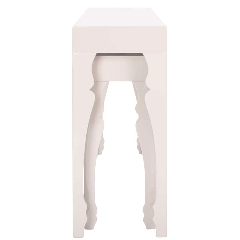 SAFAVIEH Norita White Lacquer Nesting Table - 51" x 13.3" x 31.5" - 51Wx13Dx32H