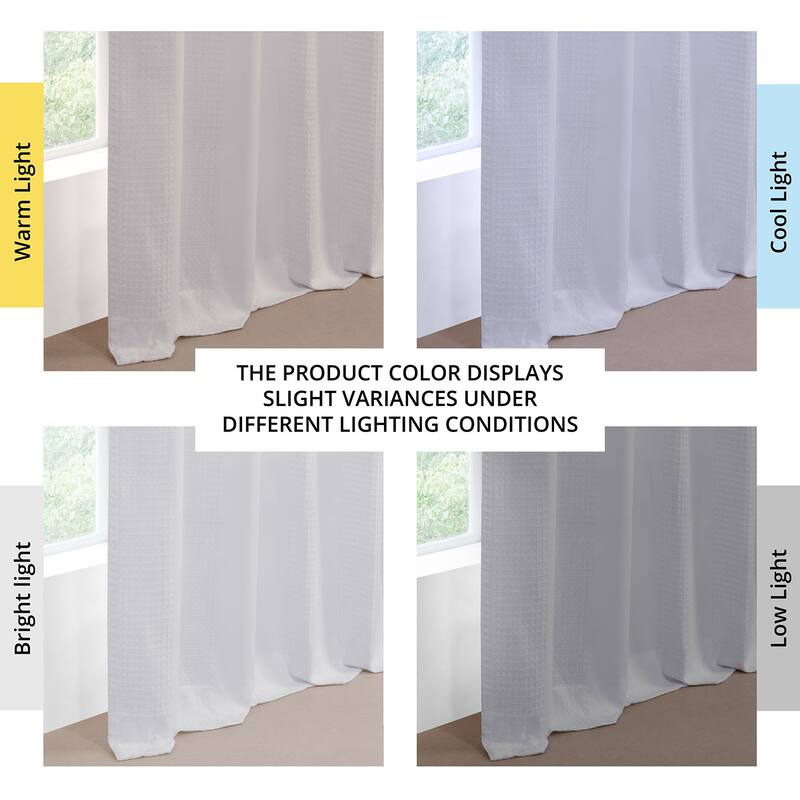 Exclusive Fabrics Serinity Cotton Rod Pocket Sheer Curtains For Bedroom & Living Room Curtains Pair (2 Panels)
