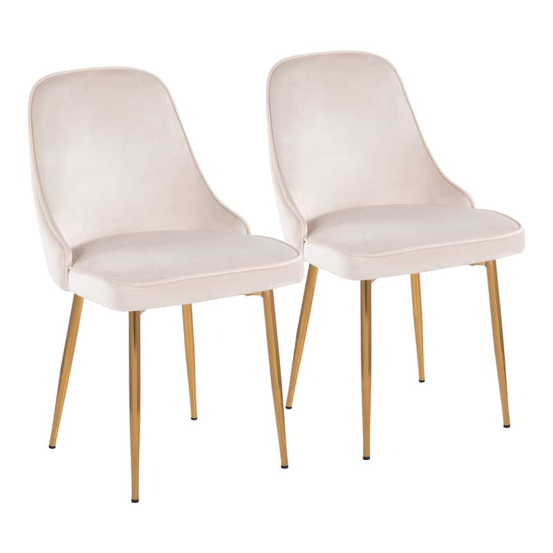 Silver Orchid Naldi Contemporary-Glam Velvet Dining Chair (Set of 2)