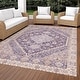 preview thumbnail 28 of 101, Machine Washable Indoor/ Outdoor Traditional Mankato Chantille Rug Purple - 10' x 14'