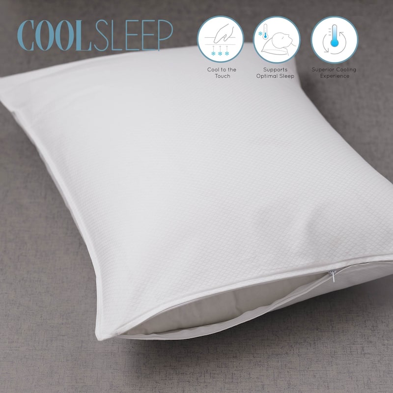Cool Sleep Pillow Protector by Cozy Classics - On Sale - Bed Bath ...