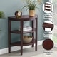 preview thumbnail 7 of 10, Convenience Concepts Newport Half-Circle Console Table with Shelves