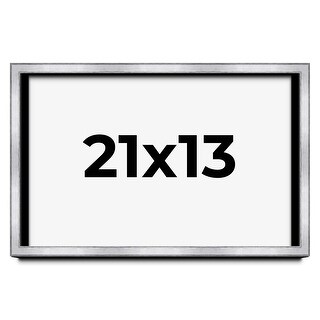 21x13 Shadow Box Frame Silver | 1.375 Inches Deep Real Wood - Bed Bath ...