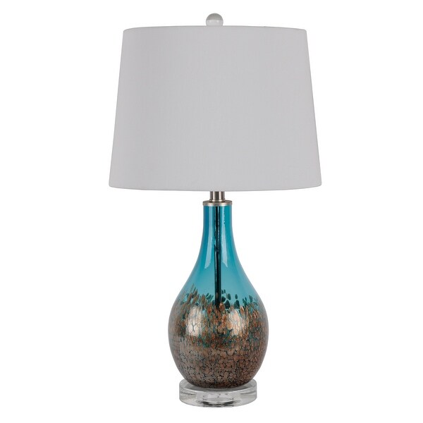 Evan Gradient Art Glass and Crystal Table Lamp Bed Bath Beyond