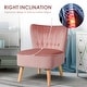 preview thumbnail 11 of 31, Costway Armless Accent Chair Tufted Velvet Leisure Chair Single Sofa