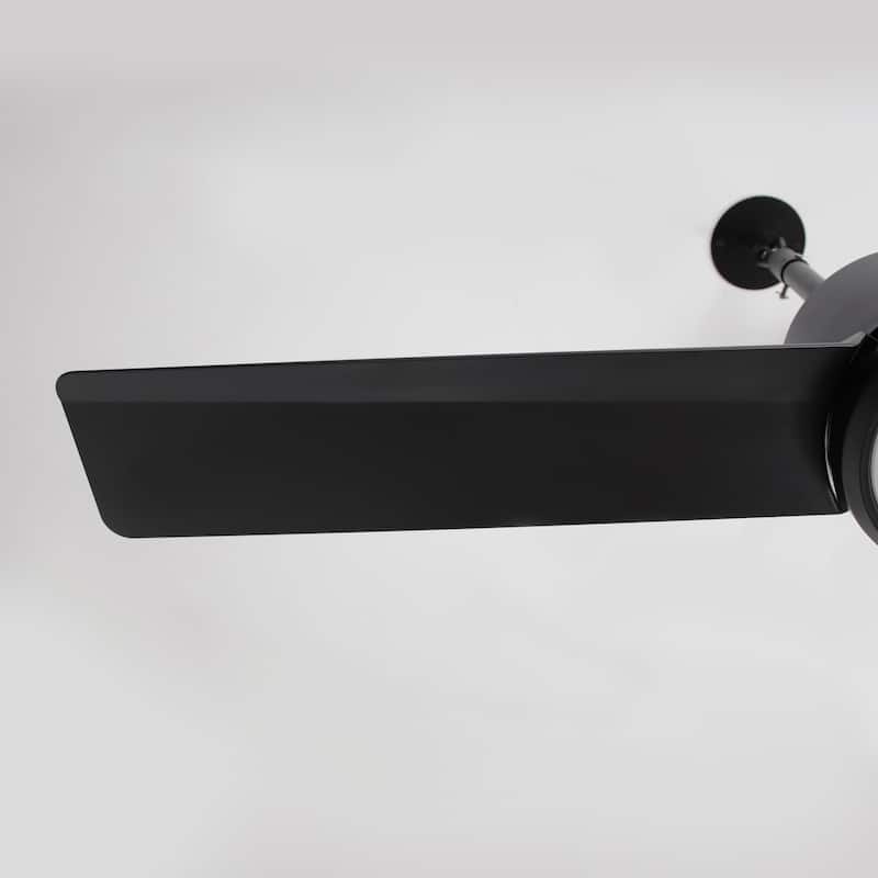 42" Indoor/Outdoor Black Plug-In Ceiling Fan with LED Light