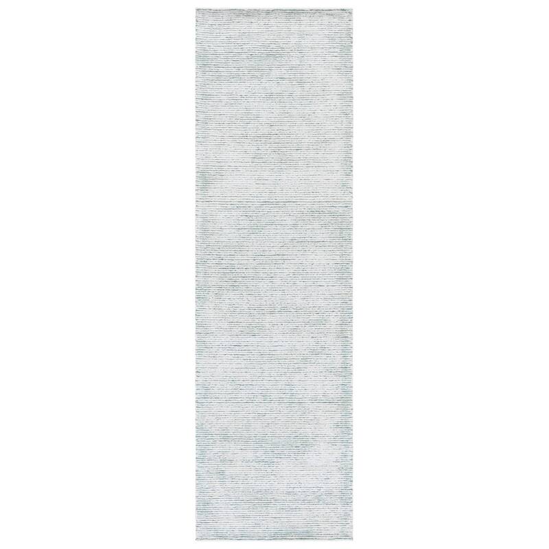 SAFAVIEH Handmade Soho Esmehan Contemporary Wool Rug - 2'3" x 8' Runner - Turquoise/Ivory