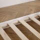 preview thumbnail 9 of 9, Wooden Bunk Bed with Straight Ladder,White