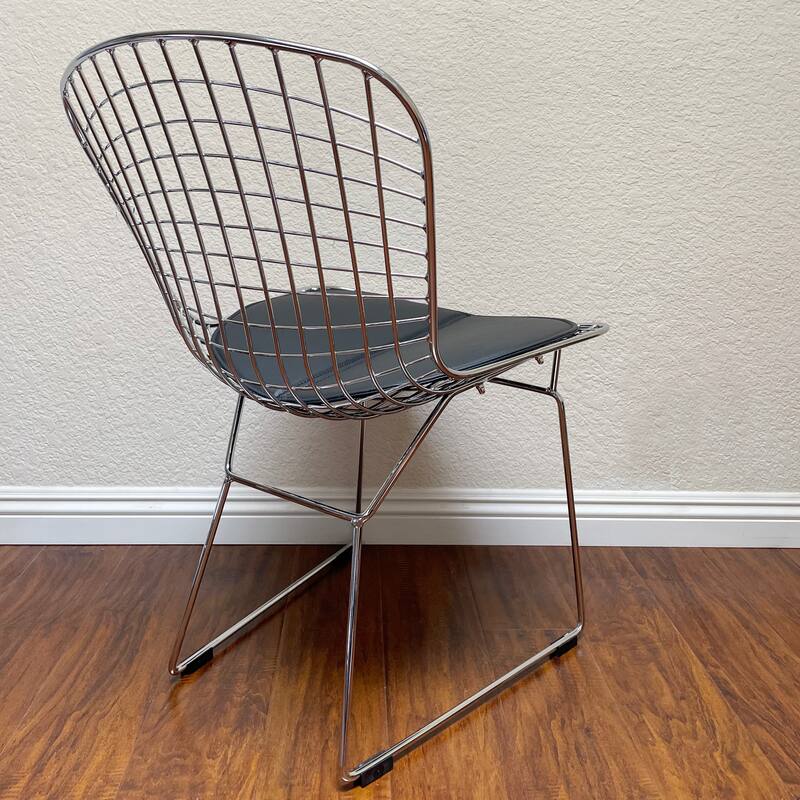 Chrome Wire Dining Side Chair (Set of 2) - N/A