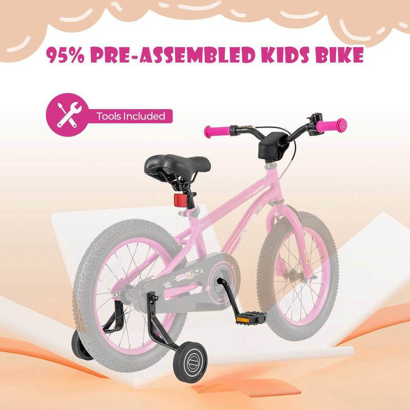 Costway 14/16/18-Inch Kid’s Bike for 4-7 Years Old with Adjustable - See Details