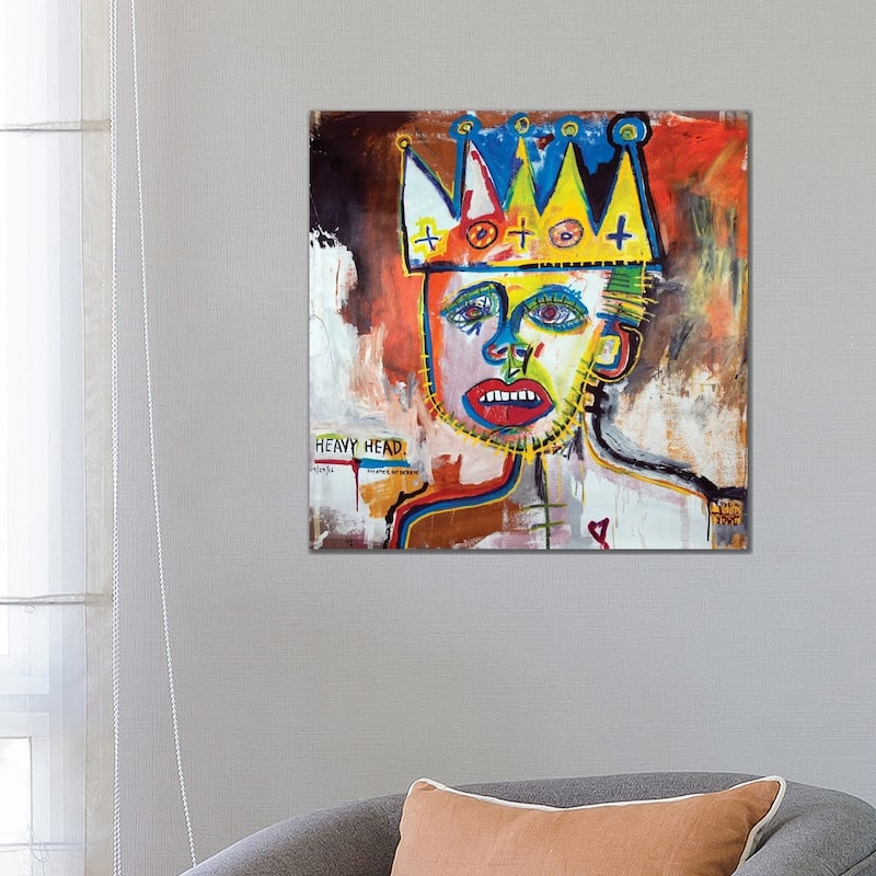 iCanvas "Heavy Head Day After 1st Debate" by Eddie Love Canvas Print - 26x26x1.5