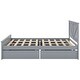 preview thumbnail 12 of 12, Queen Size Durable Pine Wooden Platform Bed Frame with 4-Storage Drawers, Support Legs and Headboard, Easy to Assemble, White