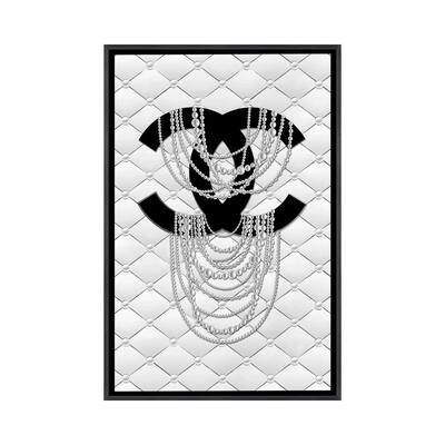 iCanvas "Quilt Pearls" by Martina Pavlova Framed