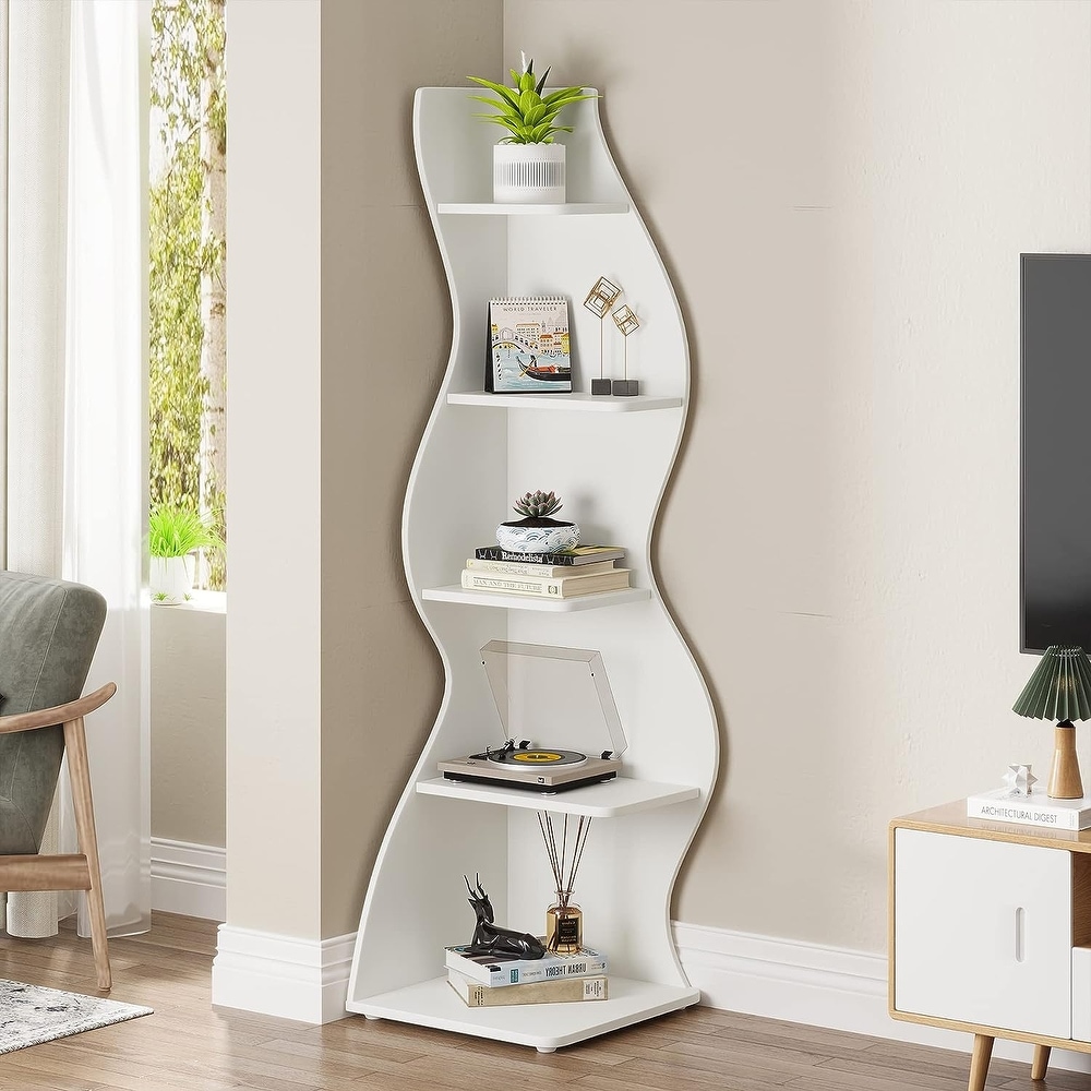 White Corner Bookshelves Bed Bath Beyond