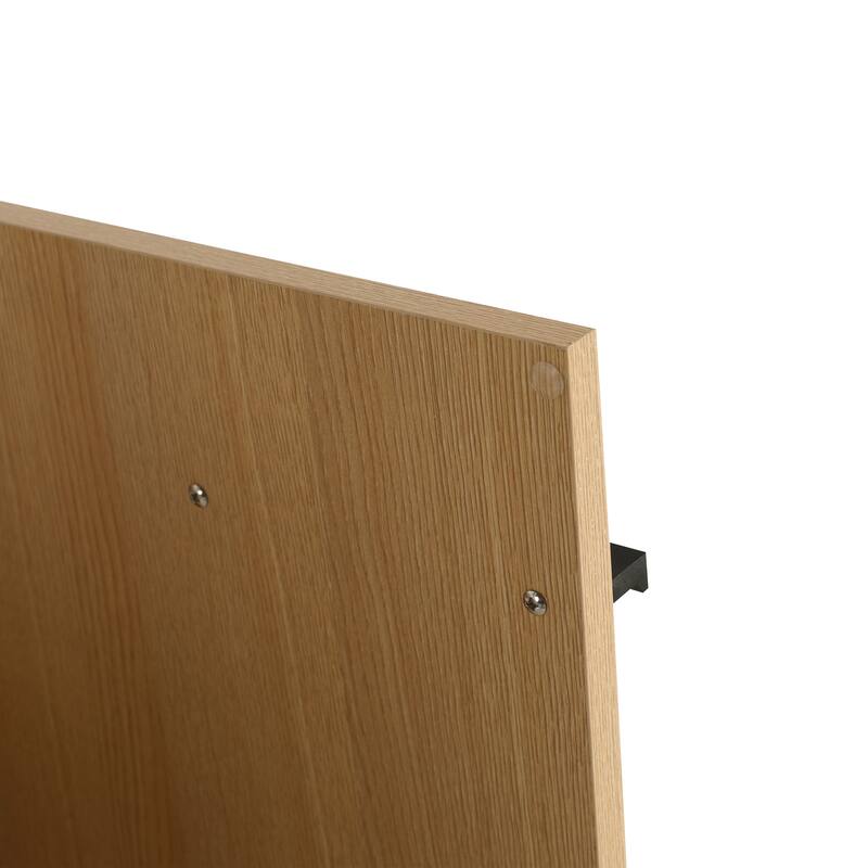 GDFStudio - Lisbon Modern Minimalist Freestanding Bathroom Vanity Cabinet with Soft Close Doors, Open Shelf, Sink NOT INCLUDED