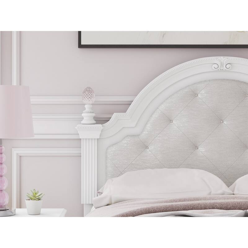 Signature Design by Ashley Trindura White Full Upholstered Panel Headboard
