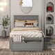 preview thumbnail 12 of 16, Platform Bed with Under-bed Drawer