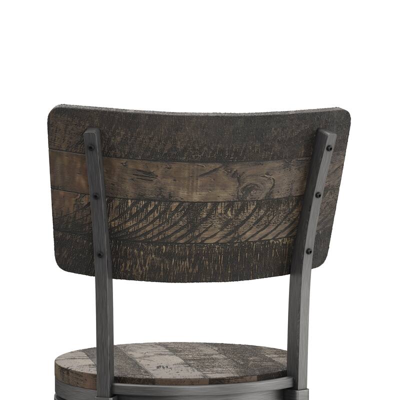 Hillsdale Furniture Jennings Wood and Metal Swivel Stool
