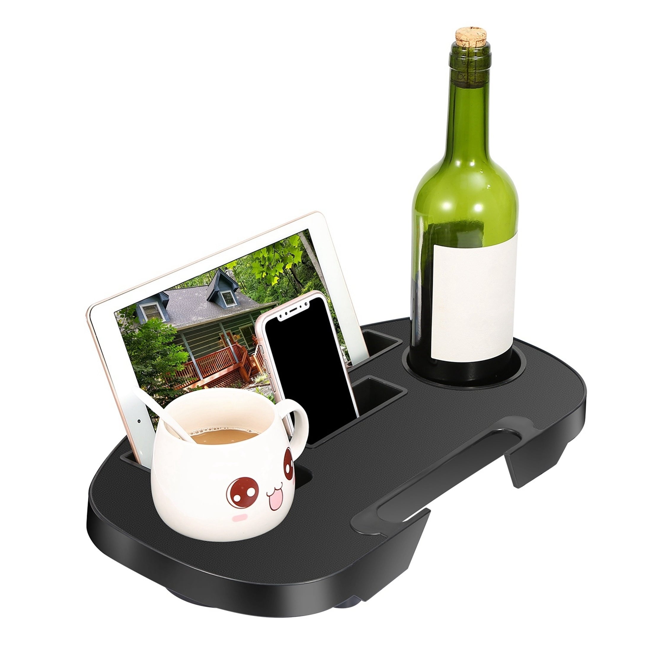 Zero gravity chair cup holder outlet