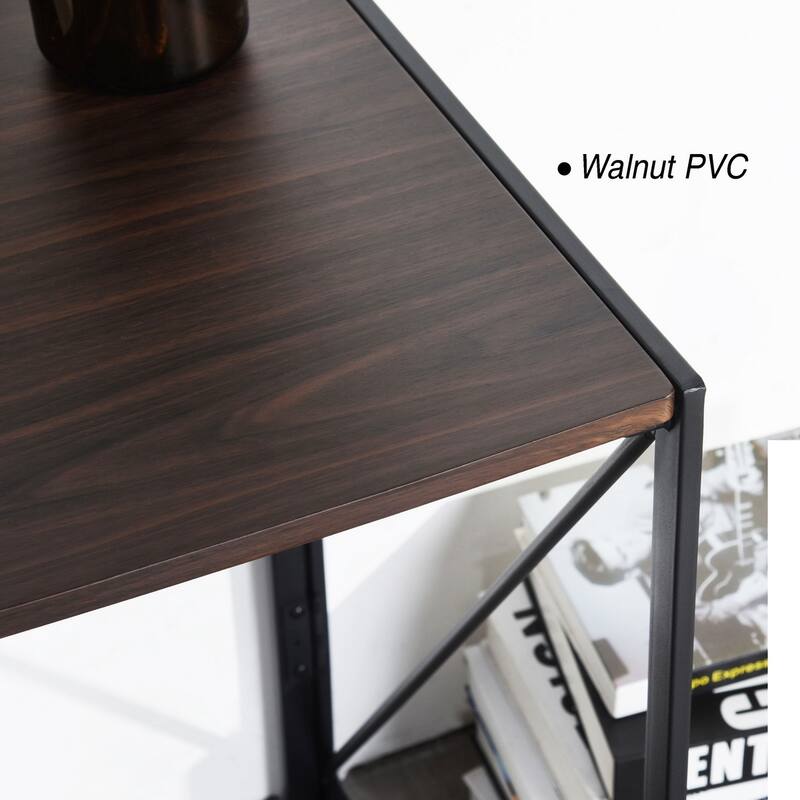 HomyLin 39" Simple Folding Study Writing Desk, No Assembly Required