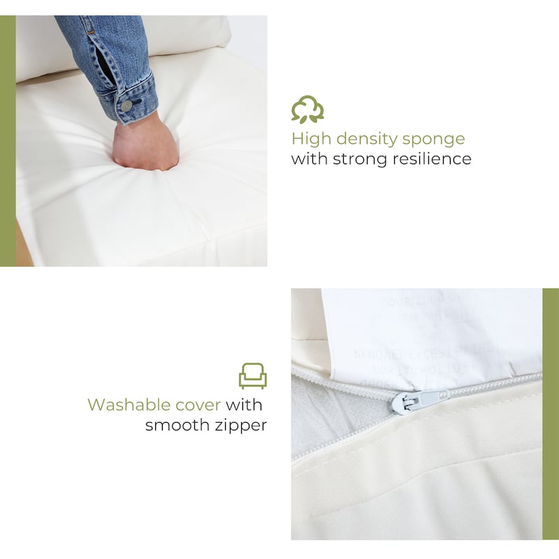 Outdoor Acacia Wood 2 Seater Chat Set with Cushions, Outdoor Bistro Set Furniture