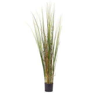 4' Artificial Grass Bamboo Plant with Black Pot - Bed Bath & Beyond ...