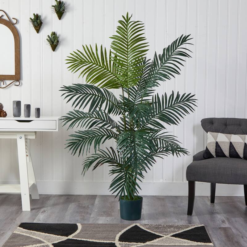Artificial Palm Tree 6ft Indoor Outdoor Decor Victorian Style - 6ft.