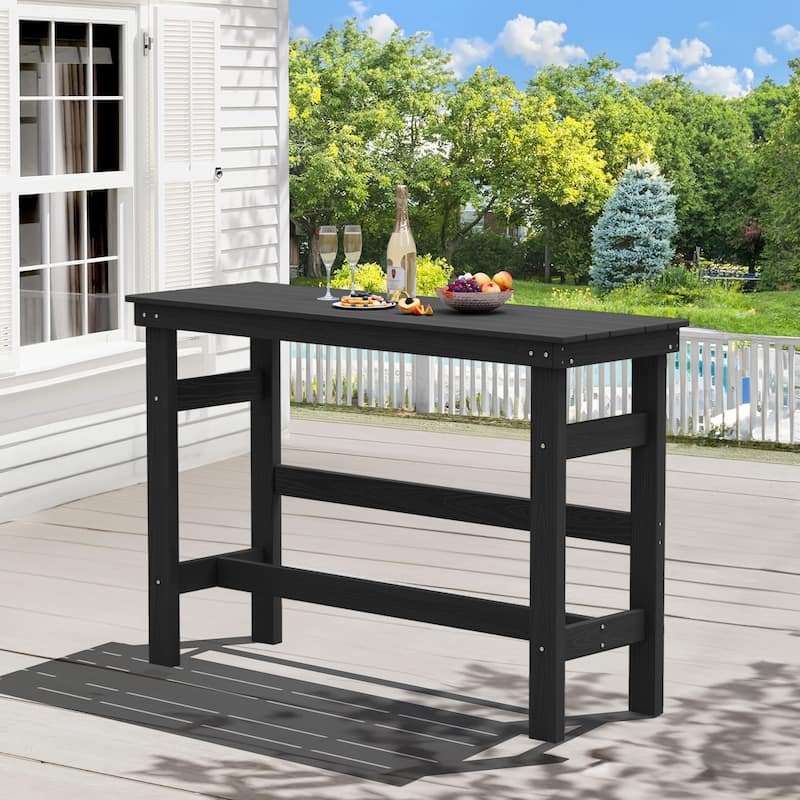40-inch Outdoor Patio HDPE Pub Bar Table, Balcony Table