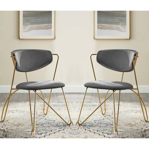 Mid Century Modern Gold and Velvet Dining Chair Bed Bath & Beyond