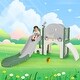 preview thumbnail 19 of 22, Kids Slide Playset Structure 7 in 1 with Slide and Basketball Hoop Green