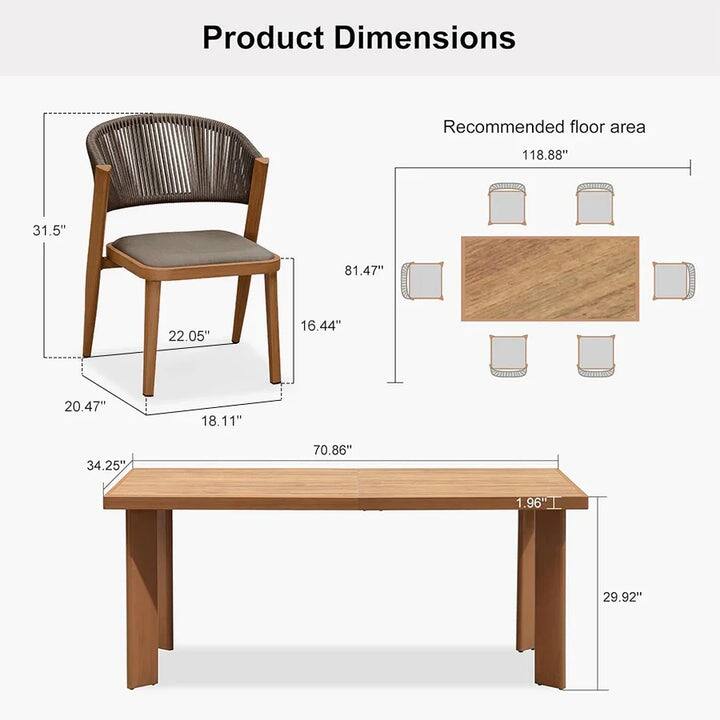 PURPLE LEAF furniture Dining Set for living room and dinning room modern style casual sets