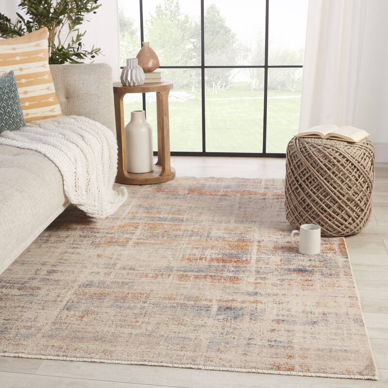 Aerin Abstract Multicolor/ White Area Rug