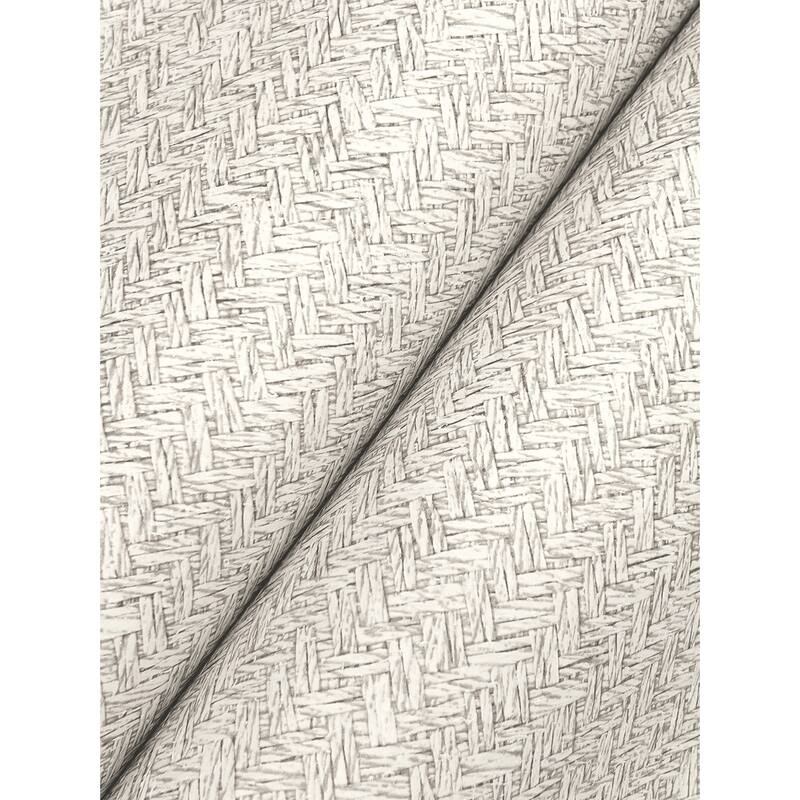 Woven Basket Light Grey Wallpaper