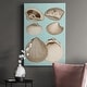 preview thumbnail 8 of 6, Sepia & Aqua Shells IX Premium Gallery Wrapped Canvas - Ready to Hang