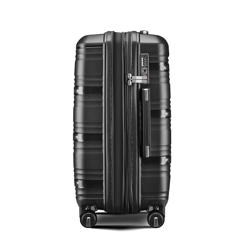 Luggage 4 Piece Sets(14/20/24/28), Carry on Hard Shell Lightweight Expandable Suitcase Set with Spinner Wheels & TSA Lock