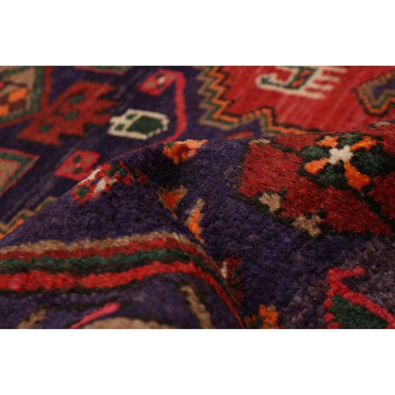 ECARPETGALLERY Hand-knotted Anadol Navy, Red Wool Rug - 4'6 x 8'4