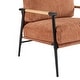 preview thumbnail 28 of 63, 27.56" Modern Accent Chair with Plush Cushions, Metal Frame, and Wooden Armrest Design -for Living Room, Bedroom