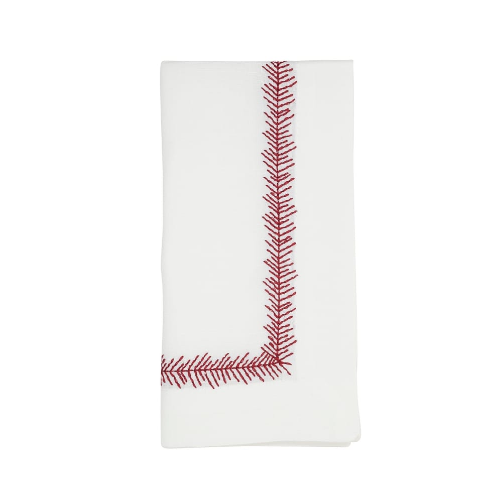 Embroidered Border Design Table Napkins (Set of 4)