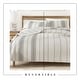 preview thumbnail 18 of 23, Linery & Co. Farmhouse Stripe Microfiber Quilt Set With Shams.