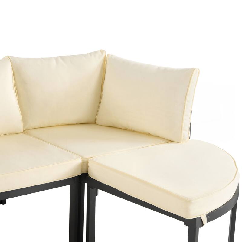 Modern Outdoor Sectional Sofa Set Patio Seating Group
