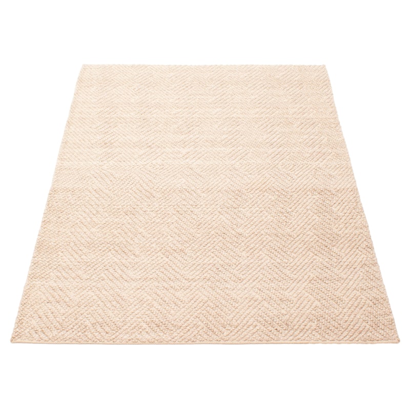 ECARPETGALLERY Braid weave Sienna Tan Wool Rug - 5'3 x 7'7