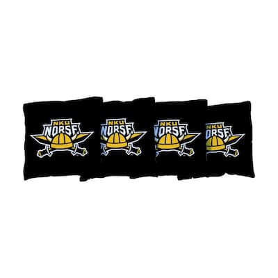 Northern Kentucky Norse Black Cornhole Bags