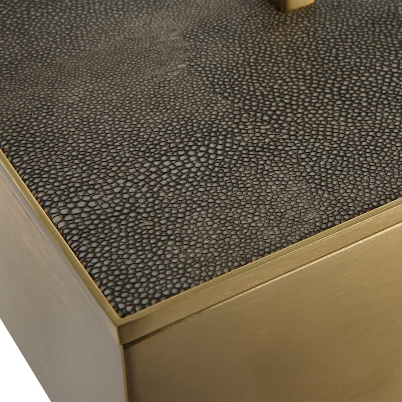 Uttermost Wessex Gray Box - 14"W x 4.75"H x 7"D