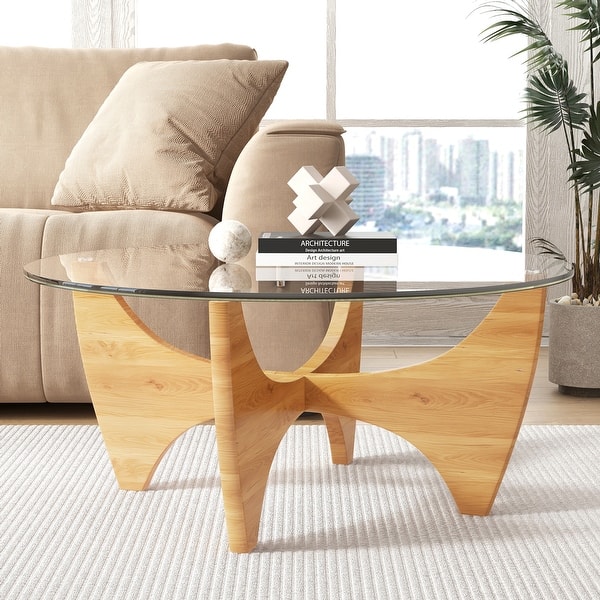 35.4" Round Tempered Glass Table Top – 0.4" Thick, Clear Protective Cover For Dining Or Coffee Tables